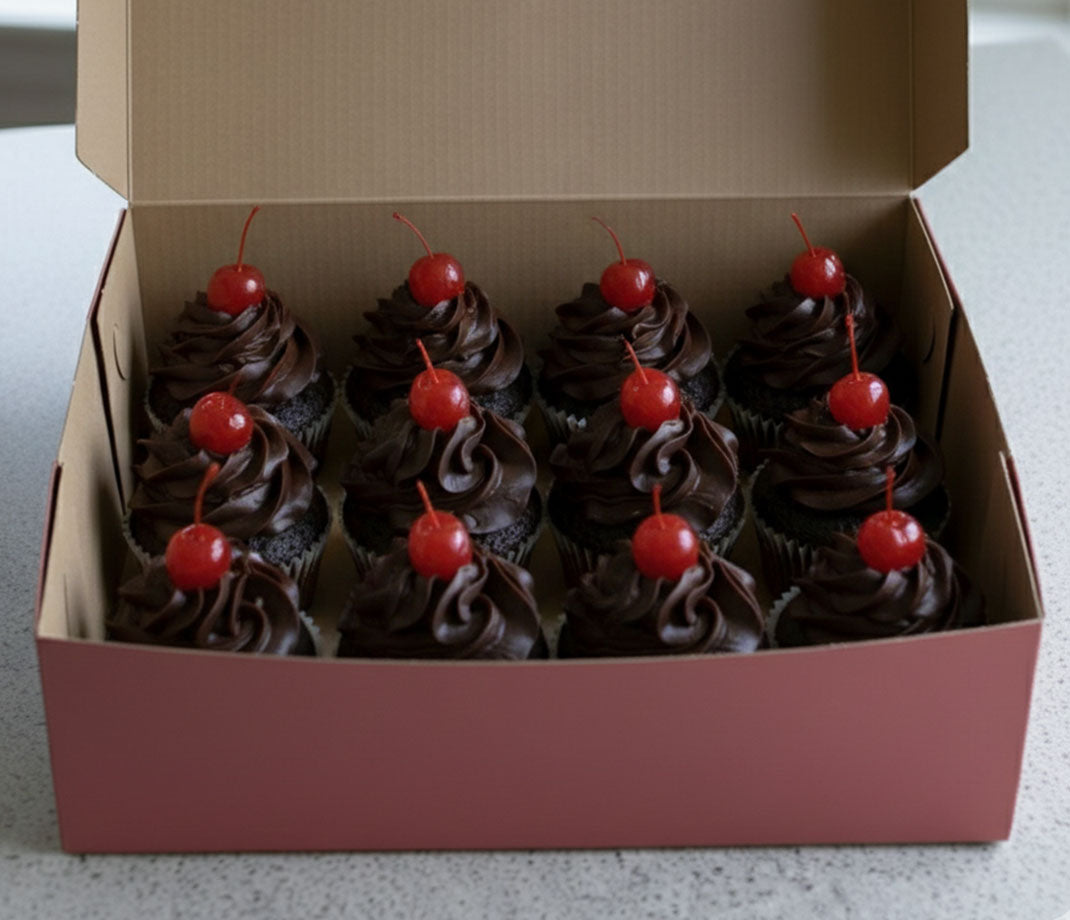 Mini Dark Chocolate Truffle Cupcake