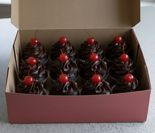 Mini Dark Chocolate Truffle Cupcake