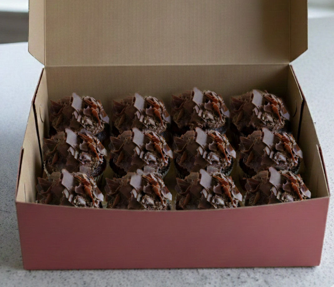 Mini Chocolate with Mousse and Chocolate Shavings Cupcake